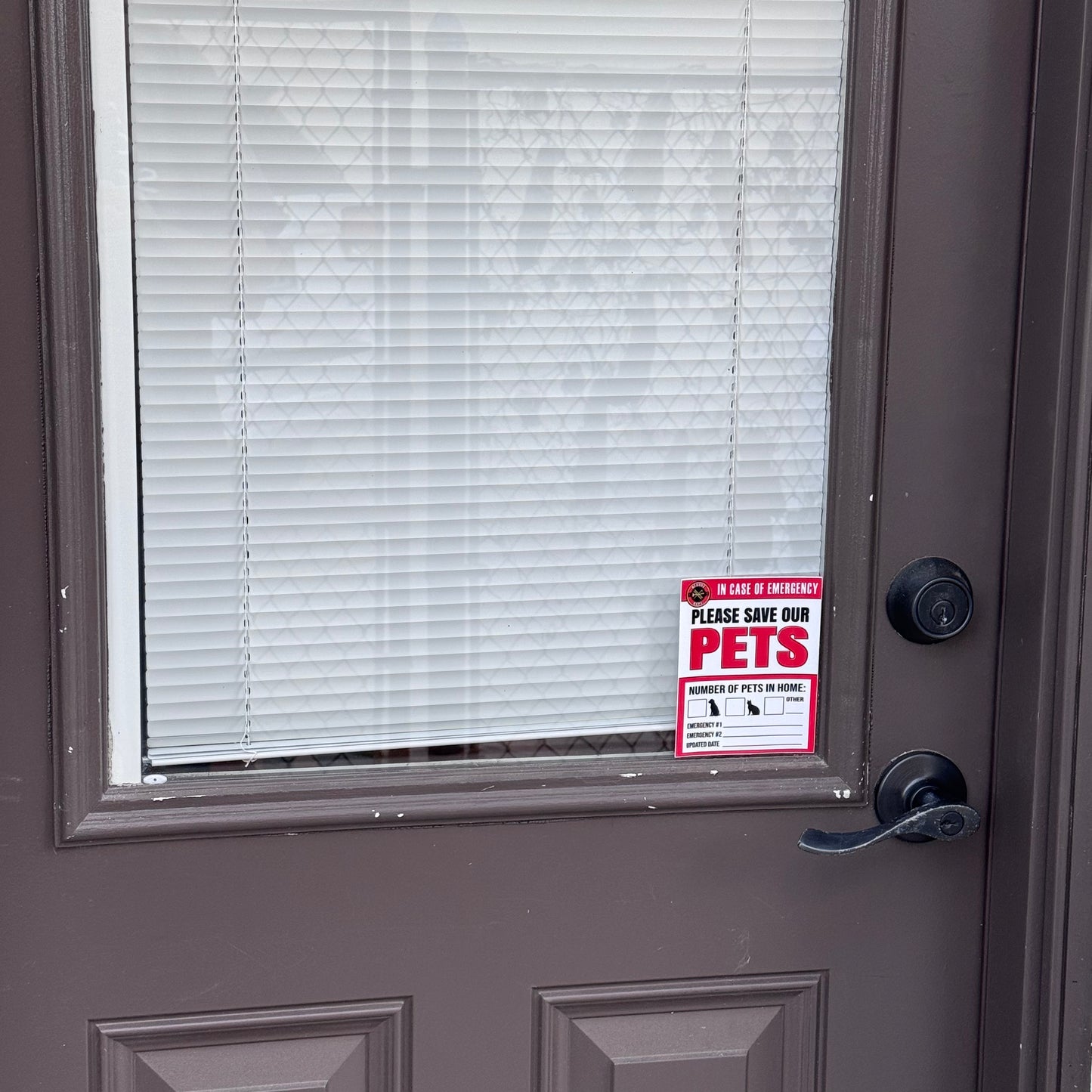 "Save Our Pets" Emergency Sticker - 3 Pack