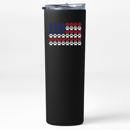 Pawprint American Flag Tumblers