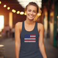 Pawprint American Flag Racerback Tank