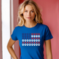 Pawprint American Flag Women's Fitted Tee