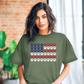 Pawprint American Flag Women's T-Shirt