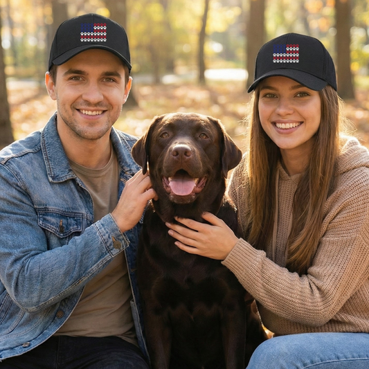 Pawprint American Flag Hat