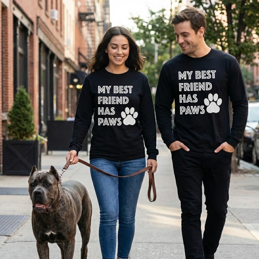 My Best Friend Has Paws Long Sleeve T-Shirt