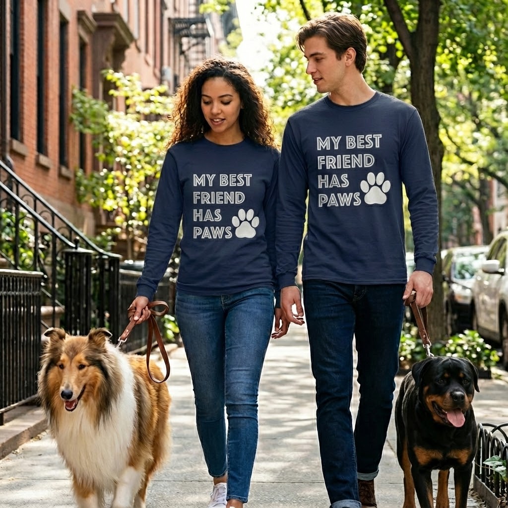 My Best Friend Has Paws Long Sleeve T-Shirt